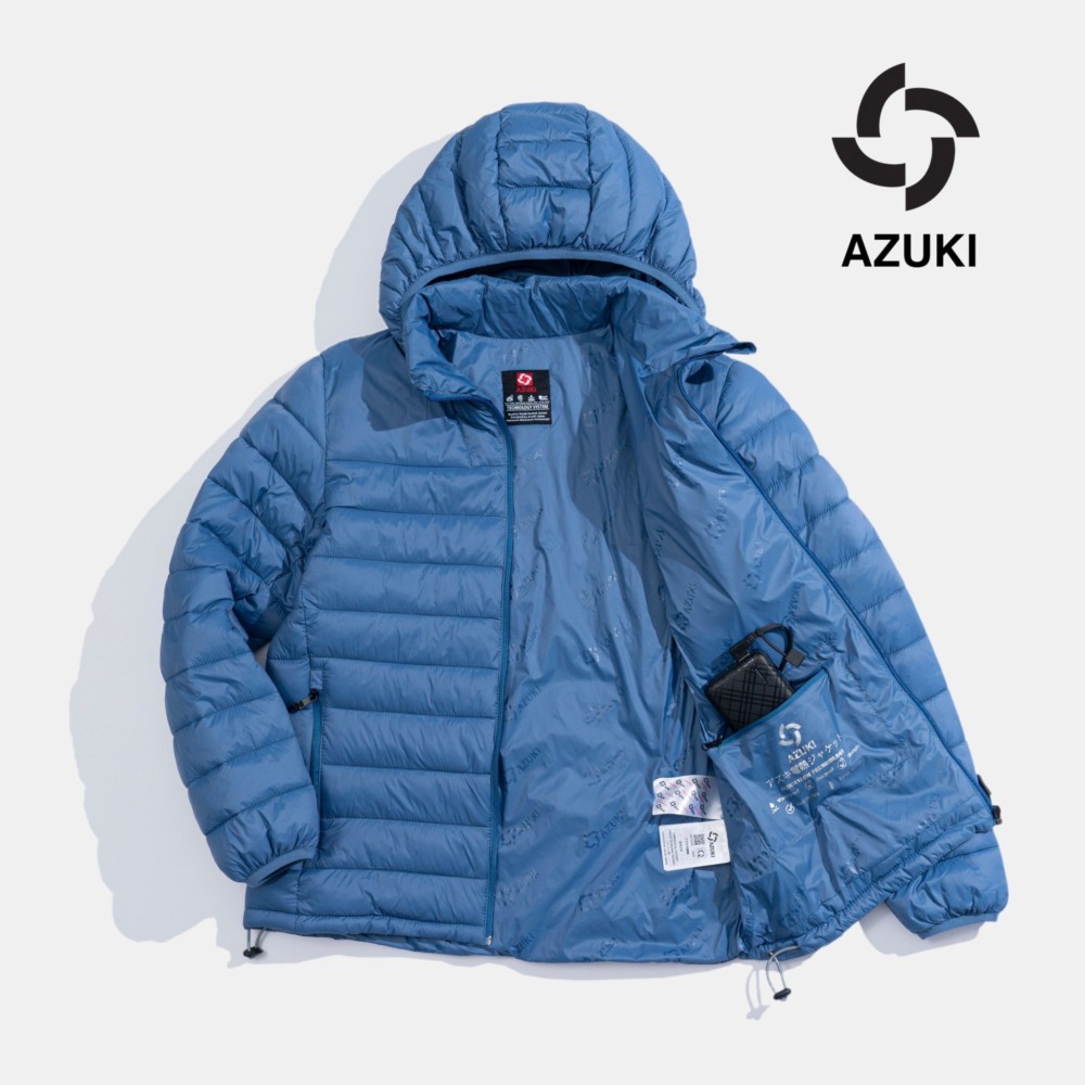 Áo sưởi ấm Azuki Super Light S01 bộ màu xanh khói